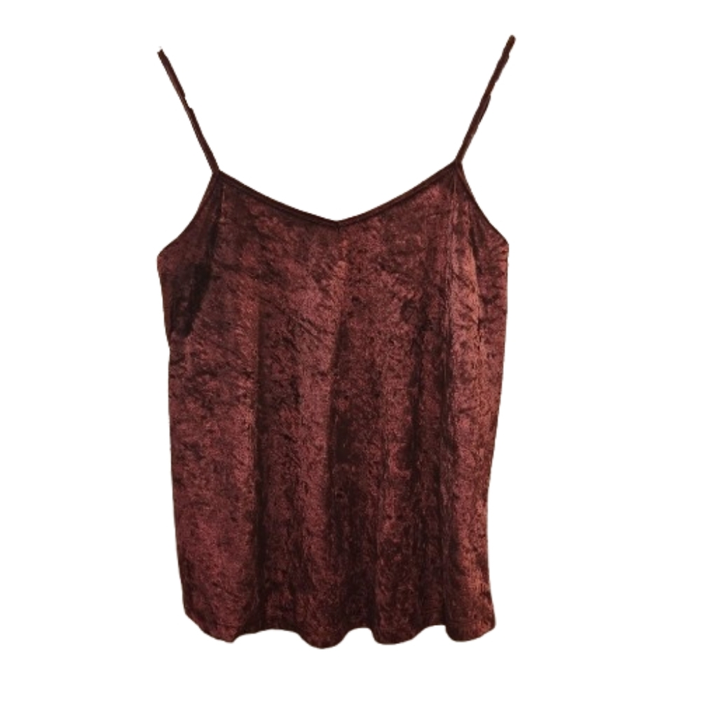 City Streets Purple Velvet Fitted Camisole Top